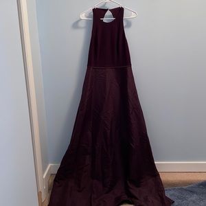 Beautiful floor length purple halter dress